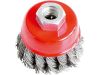 EXTOL kartáč hrnkový copánkový, O 80mm, vlnitý drát S 0,5mm, M14x2mm, EXTOL CRAFT (17008)