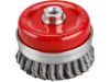 EXTOL kartáč hrnkový copánkový, O 100mm, vlnitý drát S 0,5mm, M14x2mm, EXTOL CRAFT (17010)