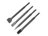 EXTOL sekáče SDS PLUS, sada 4ks v plast. obalu, plochý 250x14x20mm, plochý 250x14x40mm, špičatý 250x14, drážkovací 250x14, EXTOL