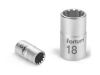 FORTUM hlavice nástrčná Multi-lock, 1/4‘‘, 4,5mm, L 25mm, 61CrV5, FORTUM (4701103)