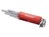 FORTUM L-klíče TORX prodloužené, sada 9ks, T10-15-20-25-27-30-40-45-50, S2, FORTUM (4710302)