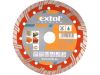 EXTOL kotouč diamantový řezný turbo plus, 150x22,2mm, suché i mokré řezání, EXTOL PREMIUM (8803033)