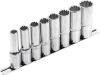 EXTOL klíče nástrč. prodloužené, MULTILOCK, sada 8ks, 1/2", CrV, EXTOL PREMIUM (8818112)