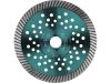 EXTOL kotouč diamantový řezný turbo Fast Cut, 115x22,2mm, suché i mokré řezání, EXTOL INDUSTRIAL (8703051)