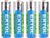 EXTOL baterie zink-chloridové, 4ks, 1,5V AA (LR6), EXTOL LIGHT (42001)