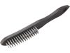 EXTOL kartáč ocelový, 4řadý, plast. rukojeť, 290mm, ocel drát S 0,22mm, 4x15řad, PP rukojeť, PP,ocel, EXTOL CRAFT (1854)
