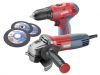EXTOL sada vrtačka aku 12V a bruska úhlová 125mm v plastovém boxu (8898311)