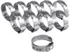 EXTOL spona na hadici, 10ks, Ř21mm, INOX (8865178)