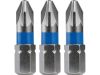 FORTUM-KITO hrot křížový sada 3ks, PZ 1x25mm, S2, FORTUM-KITO, hrot křížový sada 3ks, PZ 1x25mm, S2, FORTUM-KITO, S2 (4741301)