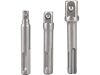 EXTOL adaptéry sada 3ks z SDS PLUS na čtyřhran, 1/4"-3/8"-1/2", CrV (8819695)