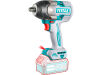TOTAL Utahovák rázový AKU 1/2", brushless, 850Nm, 20 V Li-ion, bez baterie a nabíječky, industrial (TIWLI20851)