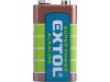 EXTOL baterie alkalické, 1ks, 9V (6LR61) (42016)