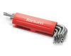 FORTUM L-klíče TORX vrtané, 9ks, T10-15-20-25-27-30-40-45-50, 61CrV5, FORTUM (4710200)