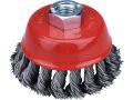 EXTOL kartáč hrnkový copánkový, O 80mm, vlnitý drát S 0,5mm, M14x2mm, EXTOL CRAFT (17008)