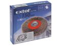 EXTOL kartáč okružní, O 150mm, vlnitý drát S 0,3mm, otvor 32mm, tl. 25mm, adaptéry: 1/2