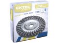 EXTOL kartáč radiální copánkový, O 150mm, vlnitý drát S 0,5mm, otvor 22,2mm, EXTOL CRAFT (17029)
