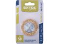 EXTOL kartáč okružní, O 50mm, vlnitý drát S 0,3mm, stopka 6mm, EXTOL CRAFT (17052)