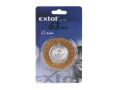 EXTOL kartáč okružní, O 100mm, vlnitý drát S 0,3mm, stopka 6mm, EXTOL CRAFT (17055)