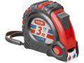 EXTOL metr svinovací, 3m, šířka pásku 19mm, II. tř. př.,pryž.obal,3xstop,s magnetem, EXTOL PREMIUM (3123)