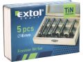 EXTOL frézy-sukovníky, do dřeva, sada 5ks, 15-20-25-30-35mm, stopka 8mm, TITAN, EXTOL CRAFT (44016)
