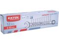 EXTOL klíče otevřené/očkové, sada 12ks, 6-22mm, CrV, EXTOL CRAFT (6333)