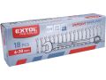 EXTOL klíče otevřené/očkové, sada 18ks, 6-30mm, CrV, EXTOL CRAFT (6734)