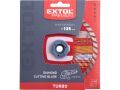 EXTOL kotouč diamantový řezný turbo, 125x22,2mm, suché i mokré řez., EXTOL PREMIUM (108752)