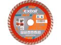 EXTOL kotouč diamantový řezný turbo, 125x22,2mm, suché i mokré řez., EXTOL PREMIUM (108752)