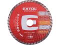 EXTOL kotouč diamantový řezný turbo, 150x22,2mm, suché i mokré řez., EXTOL PREMIUM (108753)