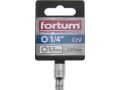 FORTUM hlavice nástrčná, 1/4', 5,5mm, L 25mm, 61CrV5, FORTUM (4701405)