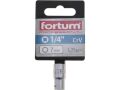 FORTUM hlavice nástrčná, 1/4', 7,0mm, L 25mm, 61CrV5, FORTUM (4701407)