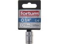FORTUM hlavice nástrčná, 1/4', 12,0mm, L 25mm, 61CrV5, FORTUM (4701412)