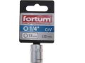 FORTUM hlavice nástrčná, 1/4', 13,0mm, L 25mm, 61CrV5, FORTUM (4701413)