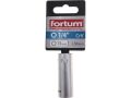FORTUM hlavice nástrčná prodloužená, 1/4', 13mm, L 50mm, 61CrV5, FORTUM (4701526)