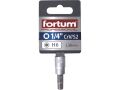 FORTUM hlavice zástrčná imbus, 1/4', HX6, L 38mm, CrV/S2, FORTUM (4701606)