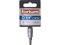 FORTUM hlavice zástrčná TORX, 1/4', TX25, L 37mm, CrV/S2, FORTUM (4701723)