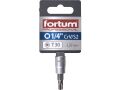 FORTUM hlavice zástrčná TORX, 1/4', TX30, L 37mm, CrV/S2, FORTUM (4701725)