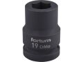 FORTUM hlavice nástrčná rázová, 3/4“, 19mm, L 52mm, CrMoV, FORTUM (4703019)