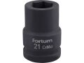 FORTUM hlavice nástrčná rázová, 3/4“, 21mm, L 52mm, CrMoV, FORTUM (4703021)