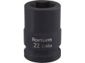 FORTUM hlavice nástrčná rázová, 3/4“, 22mm, L 52mm, CrMoV, FORTUM (4703022)