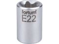 FORTUM hlavice nástrčná vnitřní TORX, 1/2', E22, L 38mm, 61CrV5, FORTUM (4700704)