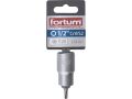 FORTUM hlavice zástrčná TORX, 1/2', TX20, L 55mm, CrV/S2, FORTUM (4700720)