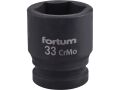 FORTUM hlavice nástrčná rázová, 3/4“, 33mm, L 57mm, CrMoV, FORTUM (4703033)