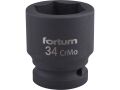 FORTUM hlavice nástrčná rázová, 3/4“, 34mm, L 57mm, CrMoV, FORTUM (4703034)