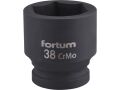 FORTUM hlavice nástrčná rázová, 3/4“, 38mm, L 57mm, CrMoV, FORTUM (4703038)