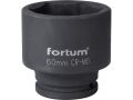 FORTUM hlavice nástrčná rázová, 3/4“, 60mm, L 70mm, CrMoV, FORTUM (4703060)