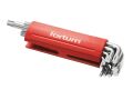 FORTUM L-klíče TORX , 9ks, T10-15-20-25-27-30-40-45-50, 61CrV5, FORTUM (4710300)
