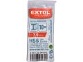 EXTOL vrták do kovu HSS, bal 10ks, O 3,0 L=65 L1=33, HSS, EXTOL PREMIUM (8801030)