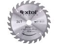 EXTOL kotouč pilový s SK plátky, 165x2,0x20mm, 24T, šířka SK plátků 2,8mm, EXTOL PREMIUM (8803217)