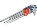 EXTOL imbus klíče prodloužené, sada 9ks, 1,5-2-2,5-3-4-5-6-8-10mm, s kuličkou, CrV, EXTOL PREMIUM (8819312)